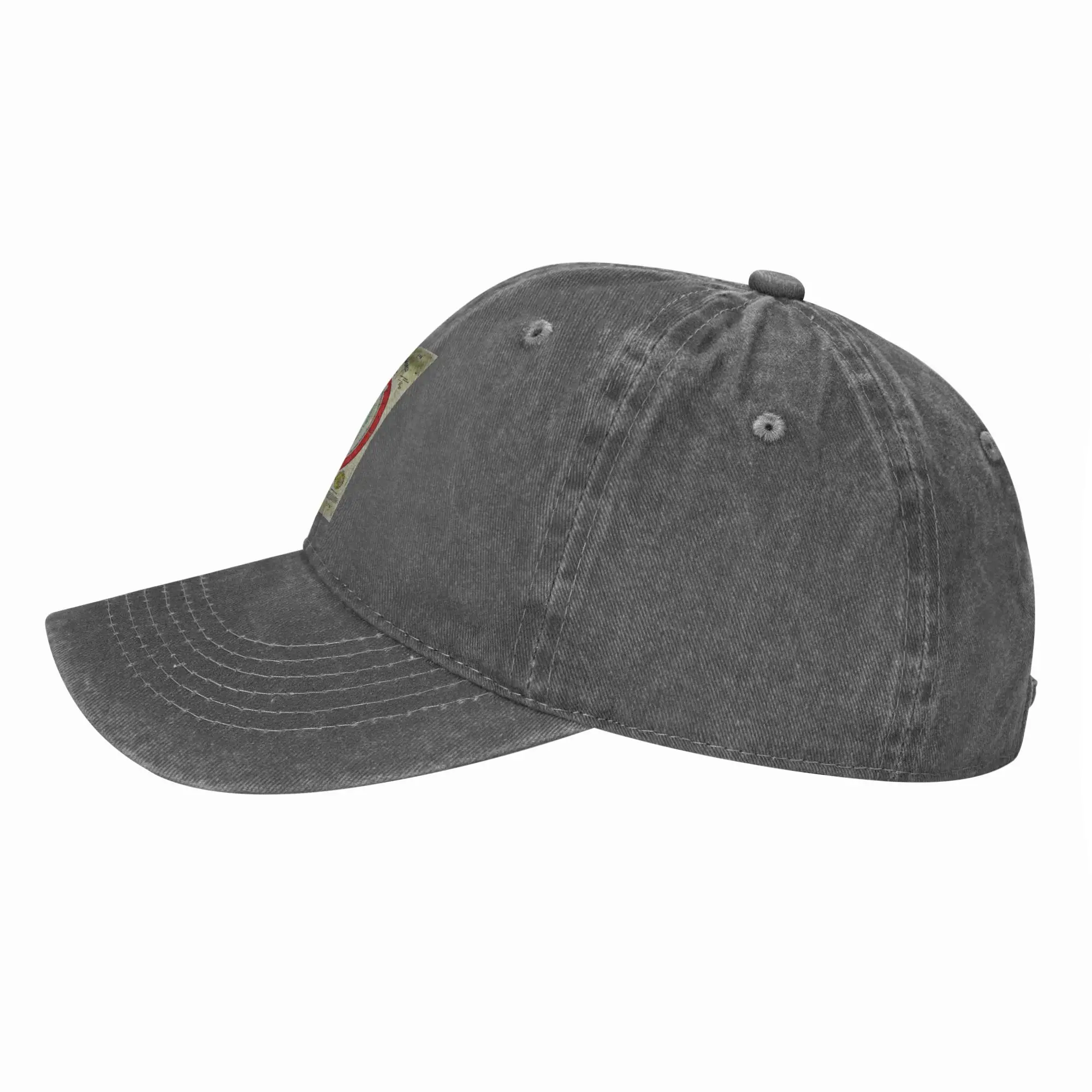 Gleason 1892 Flat Earth Map  Research Flat Earth Denim Fabric Cap Casual Baseball Caps Hat Summer Unisex Baseball Hats