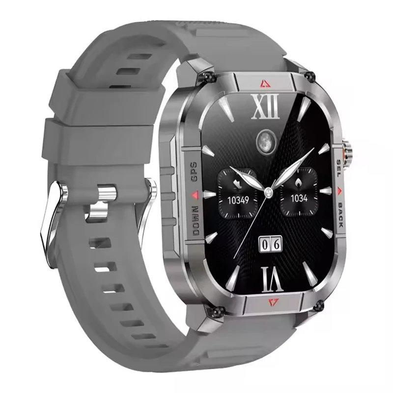 جديد HK84 الرجال ساعة ذكية AMOLED في الهواء الطلق لتحديد المواقع الرياضة تحديد المواقع البوصلة جهاز تعقب للياقة البدنية BT الاتصال مراقبة الصحة Smartwatch #5