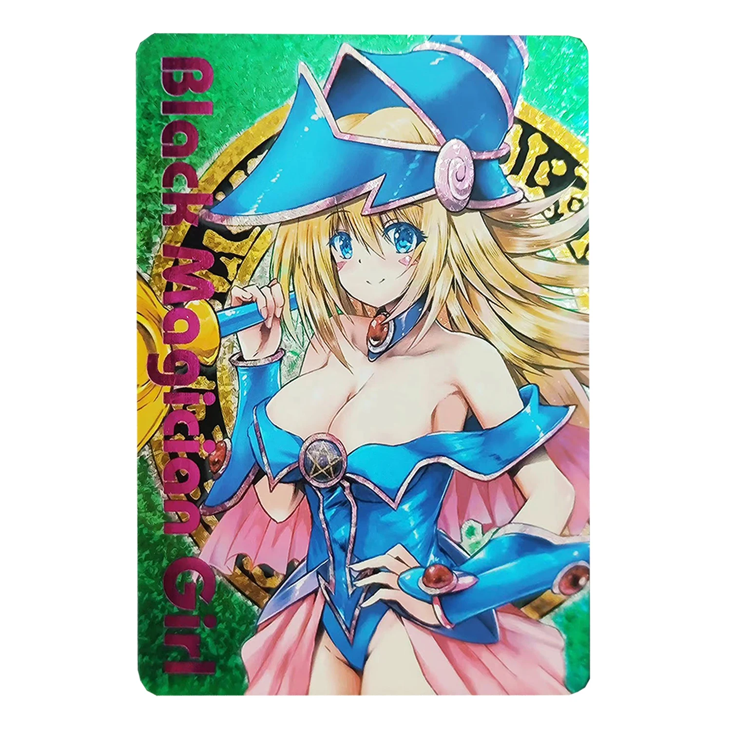 63X88Mm Diy Self Made 6Pcs/set Yu-Gi-Oh! Ddm Black Magician Girl Collection Card Refraction Color Flash Card Gift Toys