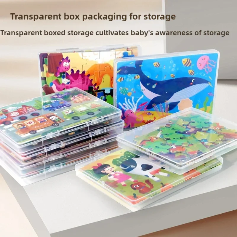 Jeu intellectuel en bois à pensée logique, Puzzle, véhicule Animal, dessin animé, jouets éducatifs précoces pour enfants, cadeaux, nouvelle collection