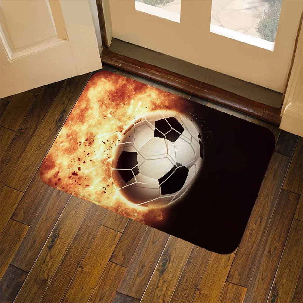 Special Effects Football Bedrooom Carpet for Kitchen Mat Rug for Bedroom Non Slip Carpet Floor Bath Mat Balcony Room Mats Home