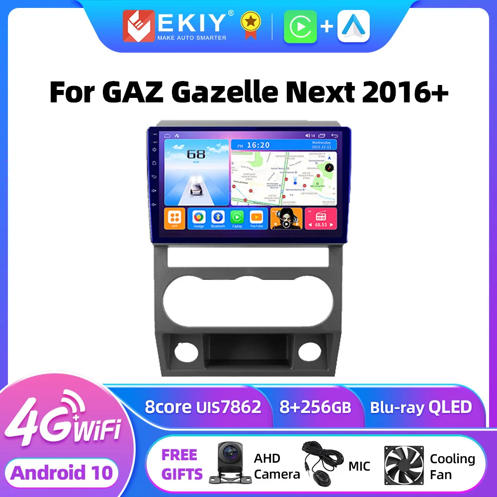 

EKIY T7 Android 10 For GAZ Gazelle Next 2016+ Car Radio Multimedia Video Player Stereo Navi GPS No 2din DVD Carplay Auto BT 2Din