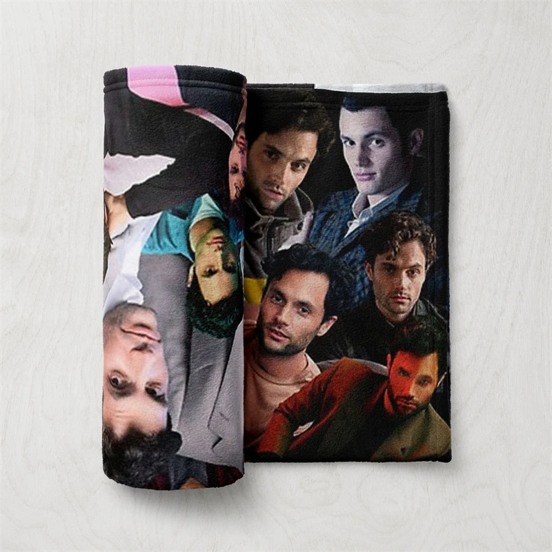 Gaslight Gatekeep Girlboss Penn Badgley Photo Collage Throw Blanket for Women Men Girls Boys Kids Pets Dogs Cats Couch Sofa