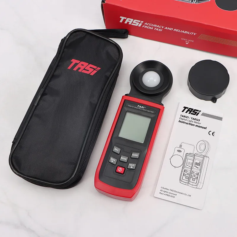 TASI TA8121/TA8123 Illuminometer High-precision Photometer Digital Digital Light Meter 10w Lx/FC Environmental Tester Luxmeter