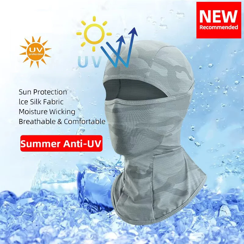 Frühling Sommer Fahrradmaske UV-Sonnenschutzmaske Fahrrad-Sturmhaube Fahrradschal Atmungsaktive Sport-Motorradmasken