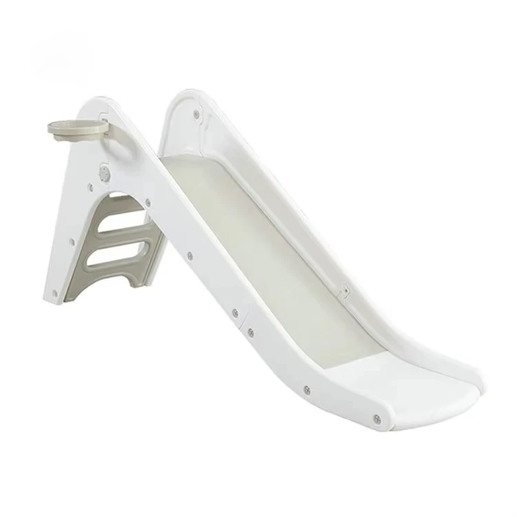

White Indoor Playground Toddler Big Baby Slide Latest Design Brown Box Modern Foldable Indoor Cardboard Slide