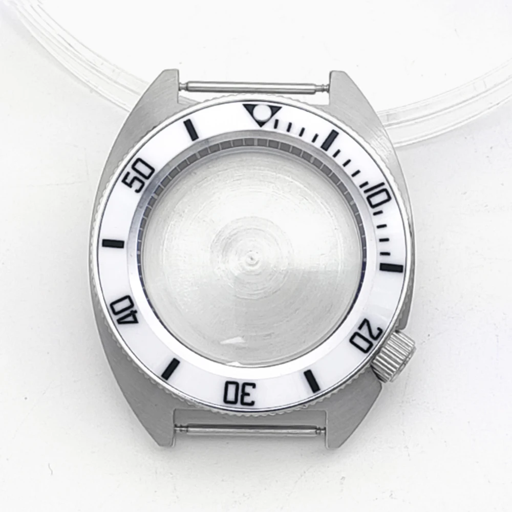 جديد 40 مللي متر ساعة فضية رجل 5Bar مقاوم للماء الياقوت الزجاج nh35 الميكانيكية التلقائي ساعات المعصم ل NH35/NH36 Reloj Hombre