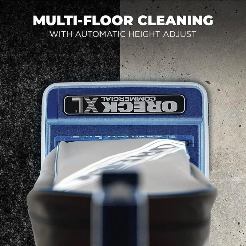 مكنسة كهربائية Oreck Commercial XL، مكنسة كهربائية مستقيمة مع كيس للسجاد والأرضيات الصلبة، خفيفة الوزن، وضبط الارتفاع تلقائيًا