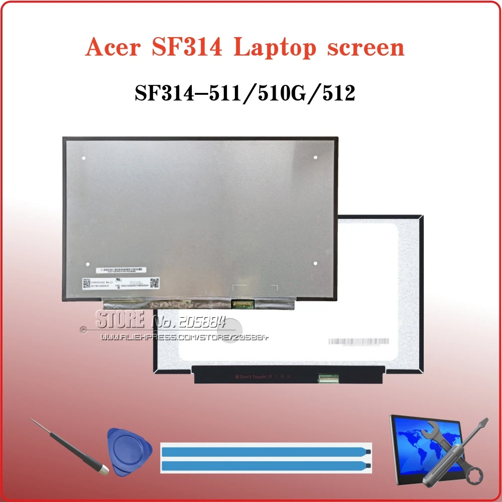 

For Acer Swift3 SF314-511/SF314-510G/SF314-512 Laptop LCD screen CMN14D5 AUODA91 AUO0BA2