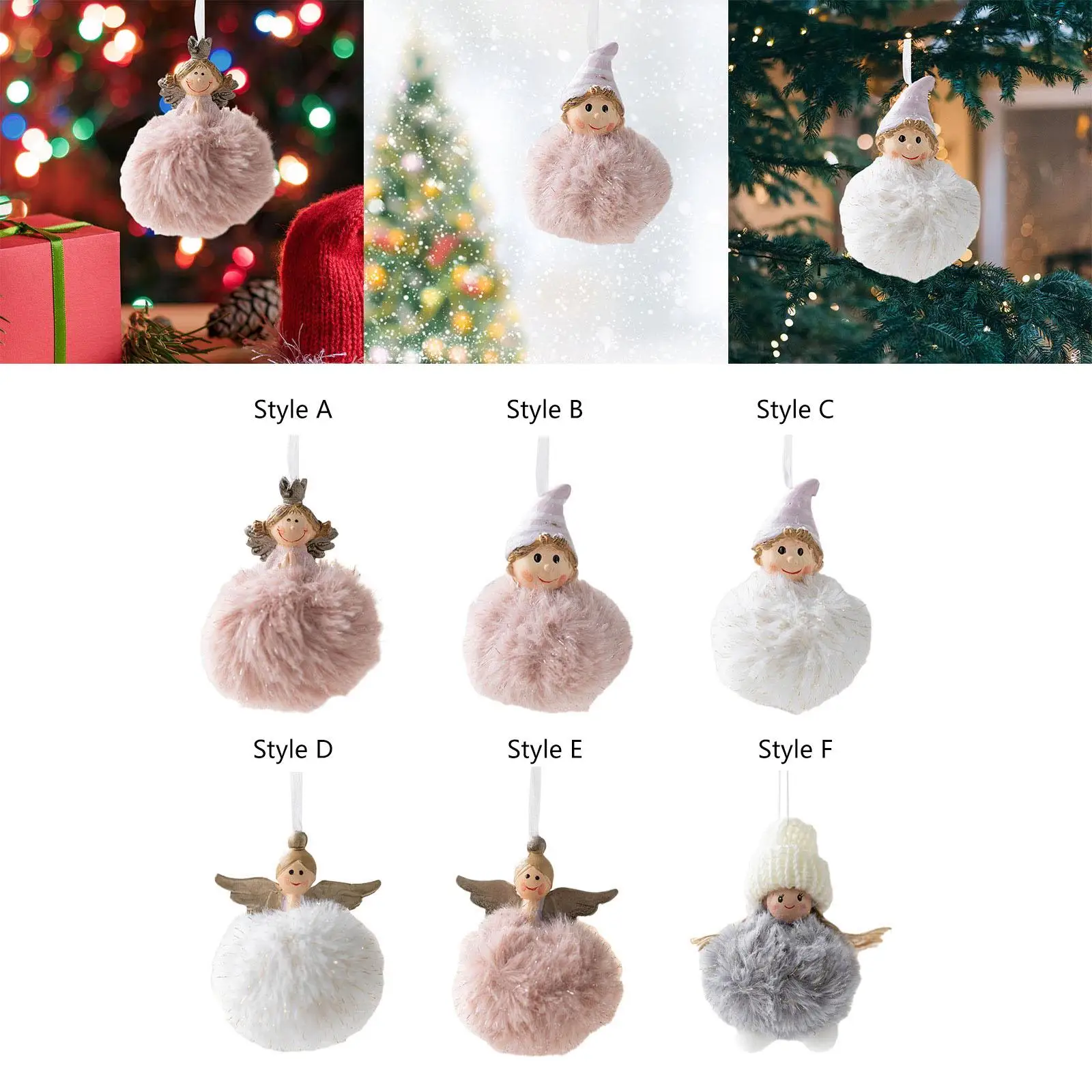 Christmas Angel Girl Hanging Decorations Indoor Collection Gifts Hanging Pendant image 2