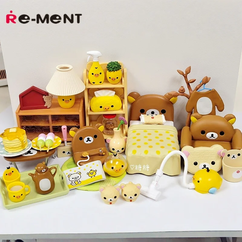 

In Stock Genuine Re-Ment Rilakkuma Room Furniture Leisure Space Series Blind Box Mini Model Toy Rilakkuma Anime Merchandise Toy