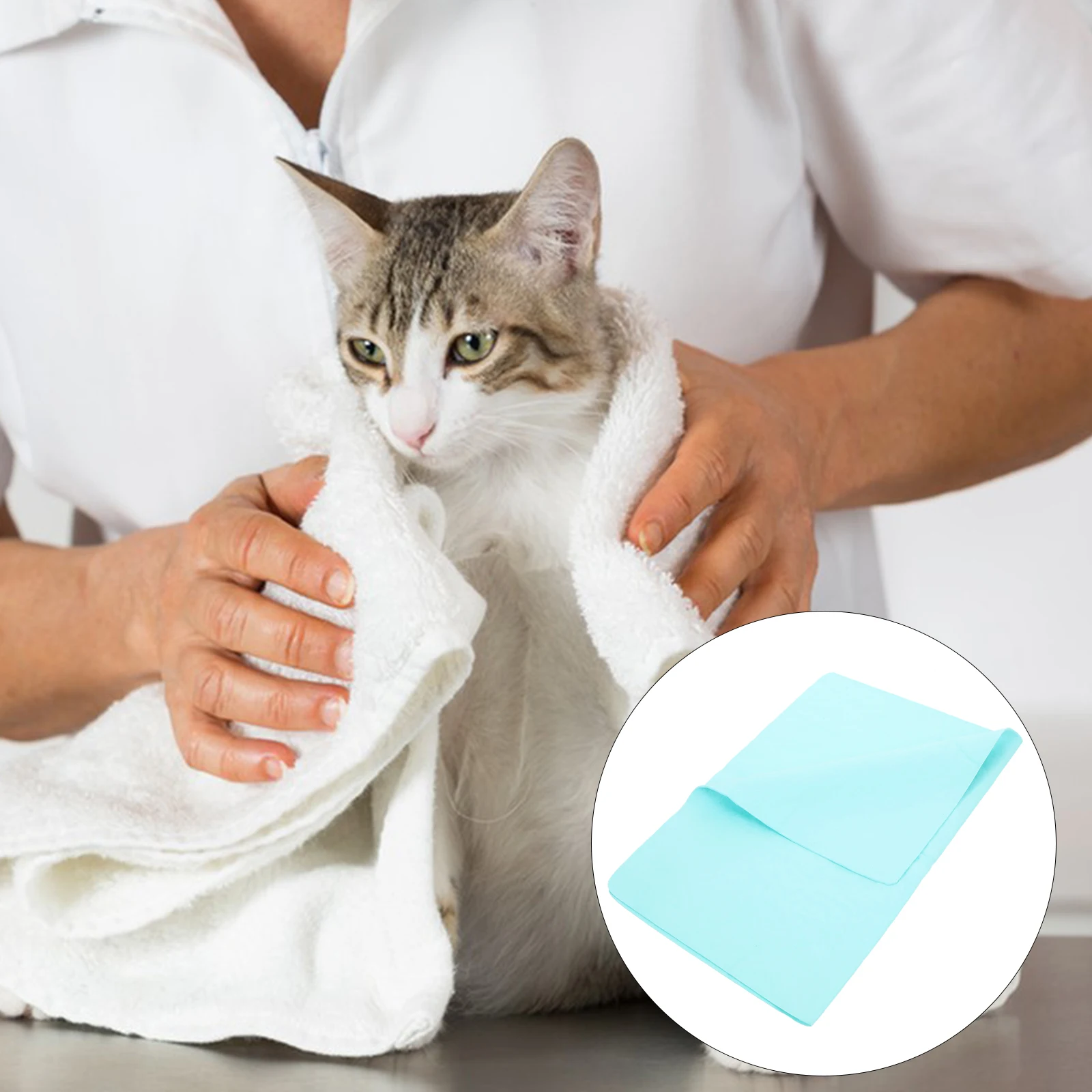 

2pcs Water Thickened Quick Dry Pet Bath Towel For Puppy Shower Drying Large Quick Dry Towels Pva Towel For Towels Cat