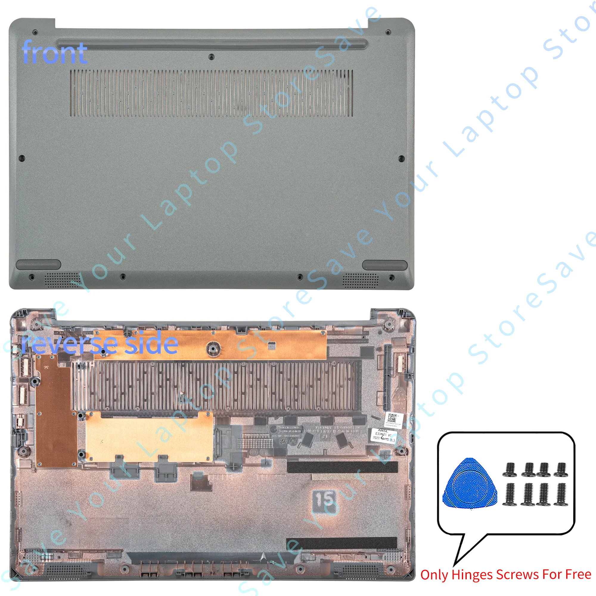 Części do Ideapad 14s 3-14ITL6 14ALC6 2021 Nowa tylna pokrywa LCD Przednia ramka Palmrest Dolna obudowa Zawiasy Notebook Wymień