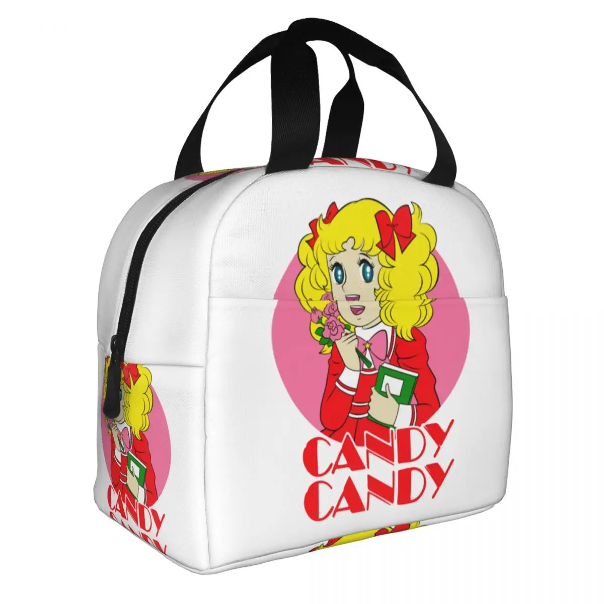 

Candy Candy Anime Japan Insulated Lunch Bags Portable 70s Anime Meal Container Cooler Bag Tote Lunch Box School Outdoor Girl Boy