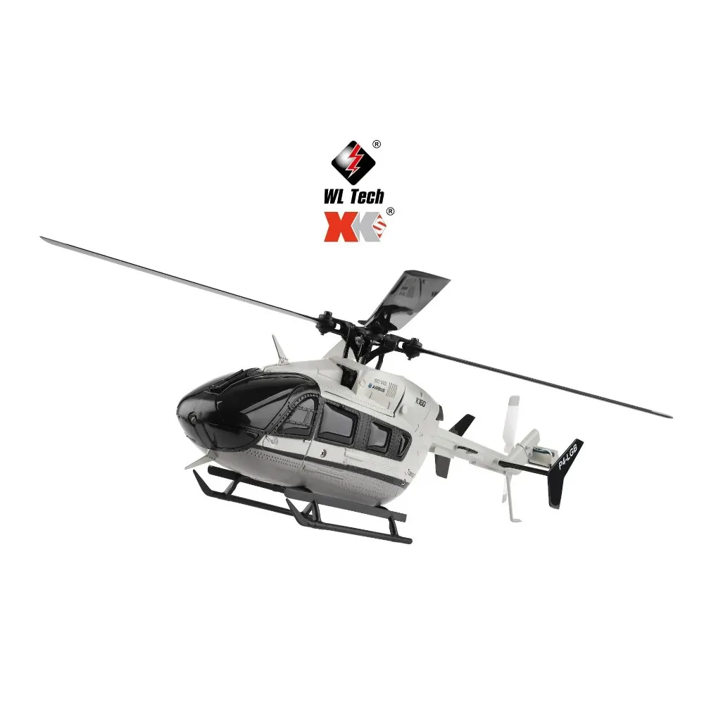 

Wltoys 2025 New K160 Four-Way Brushless Height Holding RC Helicopter Model Simulation EC-145 Without Flaps Remote Control Toy