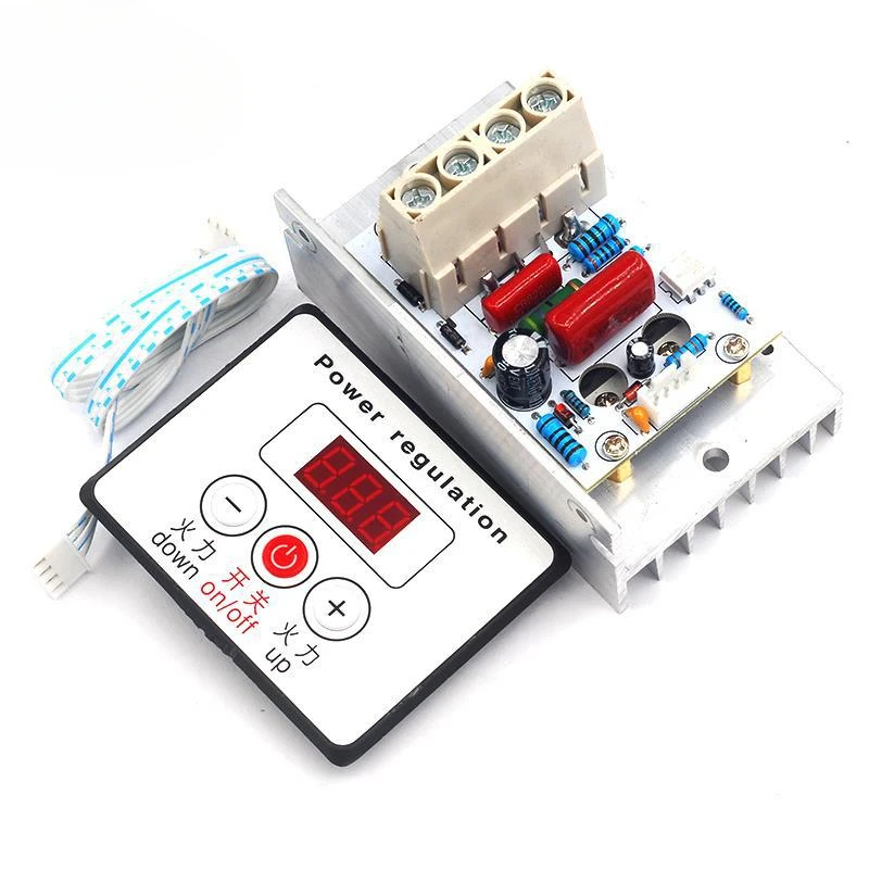 10000W Imported Thyristor Digital Voltage Regulator Dimming Speed Regulation and Temperature Regulation Super Power with Switch