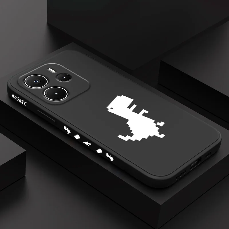 

Dumb Pixel Dragon Phone Case For Xiaomi Redmi Note 14 13 12 12S 11 11S 10 10S 9 9S 15 14C Pro Plus 4G 5G Liquid Silicone Cover