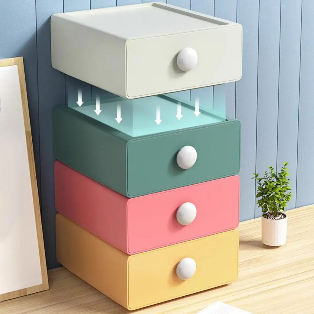 Excellent Desk Organizer Easy Classification Storage Drawer High Capacity Smooth Drawing Desk Organizer  Sundries Storage