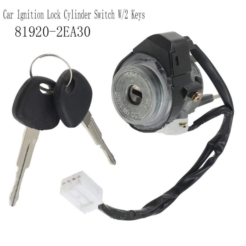WO-Interruttore cilindro serratura accensione auto con/2 chiavi per Hyundai Tucson 2005-2009 81920-2EA30