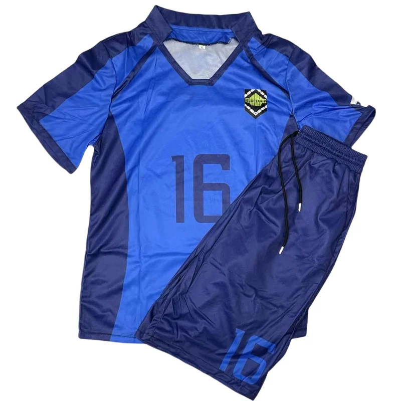 Anime Blue Lock Hiori disfraces de Cosplay Japón U20 partido camiseta de fútbol Hiori You uniforme de fútbol conjunto Tops pantalones cortos pelucas guantes