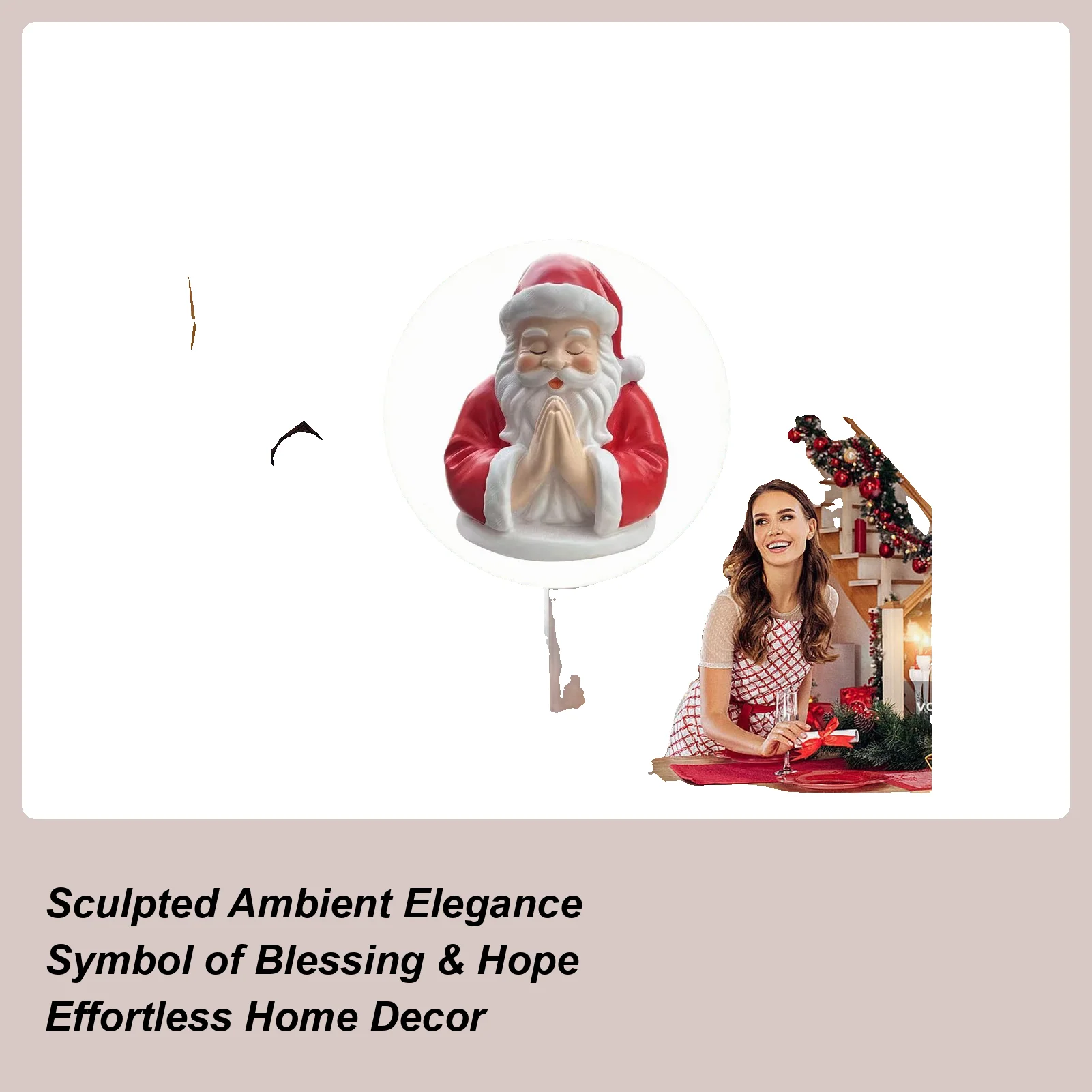 

Ночник для Рождества, теплое свечение, зимний праздник, молится, Санта-Клаус, ночник, декор стола для квартиры, спальни, общежития, камин