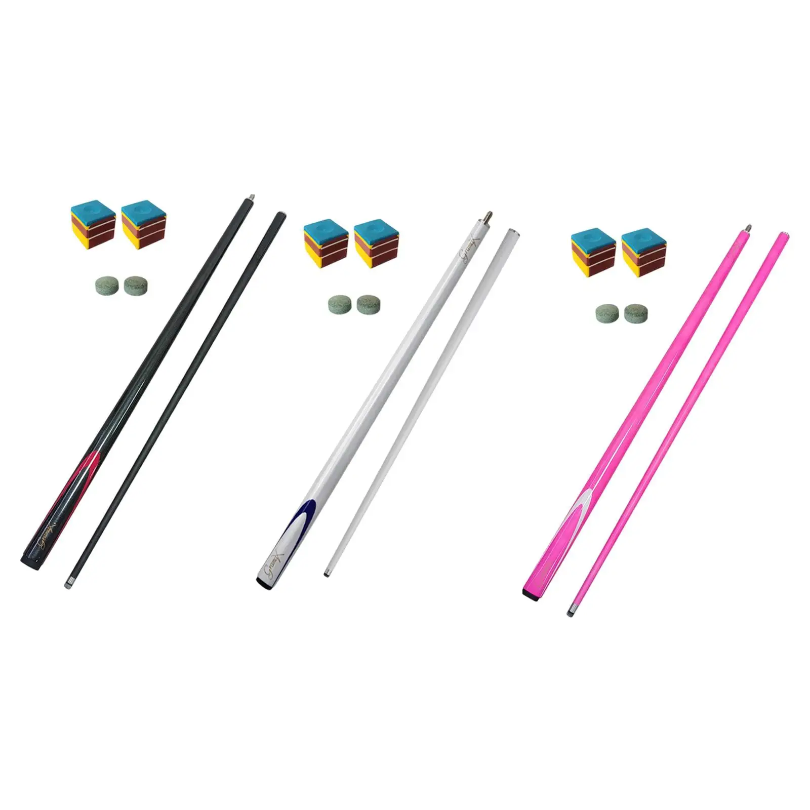 

Pool Cue Carbon Fiber Professional Chinese Black Eight Pool Cue 57" Snooker Cue for Billiard Players Starters Men Women Practice