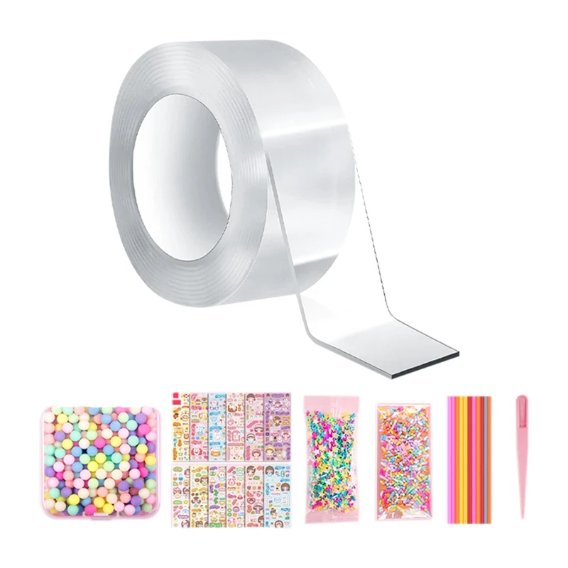 Nano Tape Kit Double Sided Tape Bubble Blowing Tape For Party Favors Gifts Supplies Tape 1 Roll