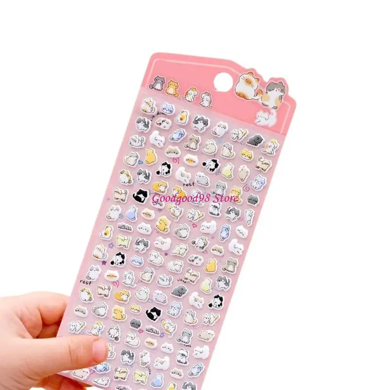 3D Puffier Sticker Sheets Adorable Small Sticker for Kid and Adult Tiny Sticker 