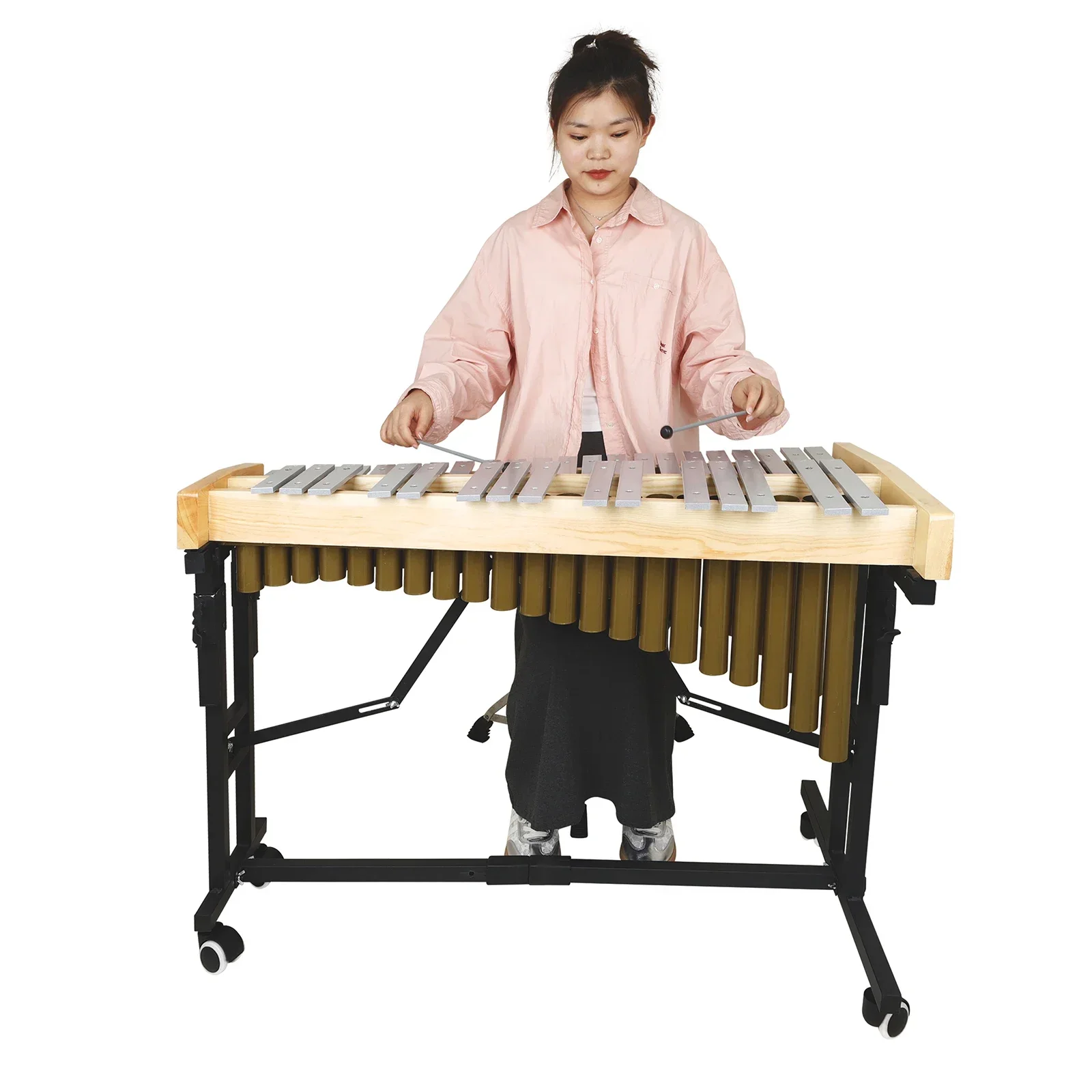 37 Note Xylophone Vibraphone Glockenspiel Marimba Aluminum Xylophone Professional Percussion Instrument With Stand Mallets