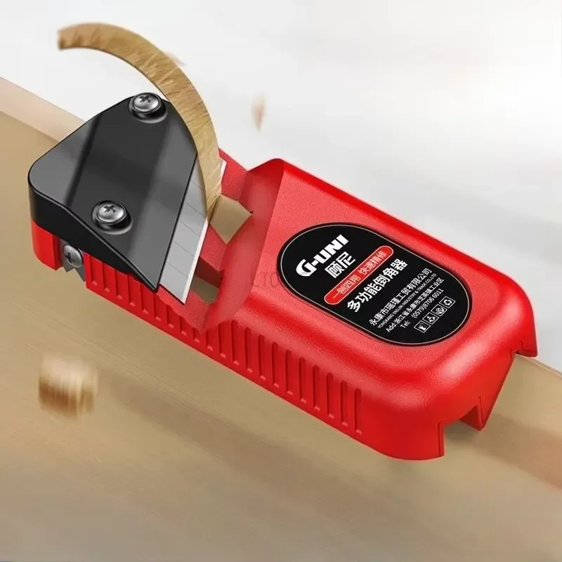 Gypsum Board 45 Degree Dual-use Planer 4-in-1 Edge Banding and Trimming Knife Aluminum Plasterboard V-shaped Chamfering