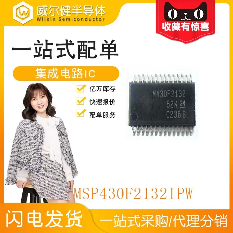 Free shipping   MSP430F2132IPWR TSSOP28   M430F2132    10PCS