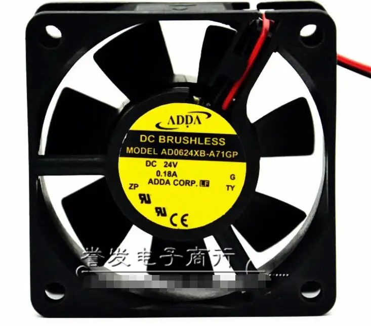 

ADDA AD0624XB-A71GP DC 24V 0.18A 60x60x25mm 2-Wire Server Cooling Fan