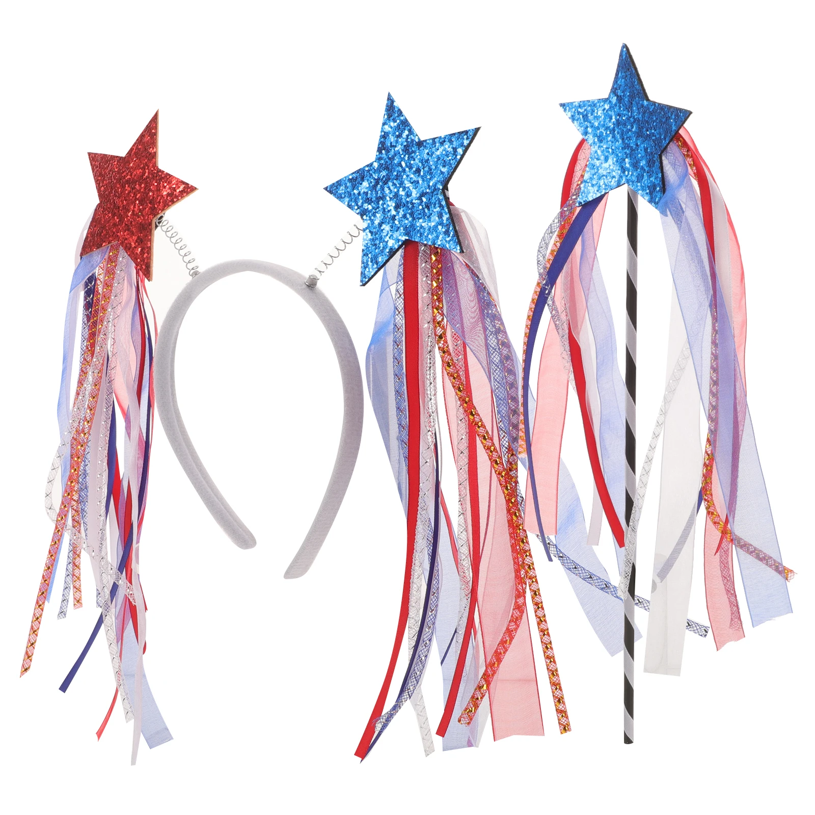 

1Set Star Hair Accessory for Women 4Th of July Headband Patriotic Party Decor Independence Day Celebration Costume