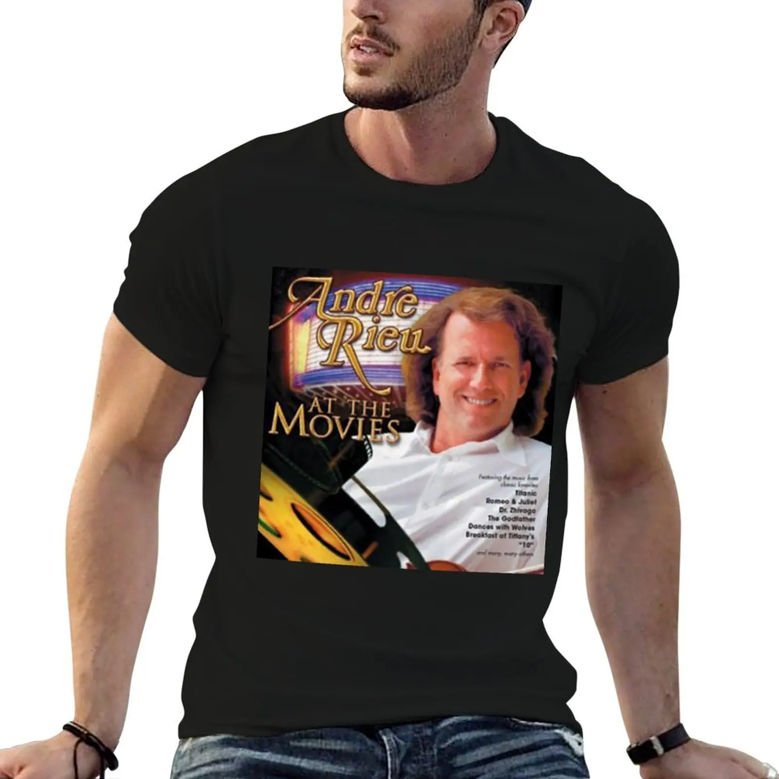 Andre Rieu Andre Rieu At The Movies T-Shirt Sporty Casual Quick Dry T-Shirt