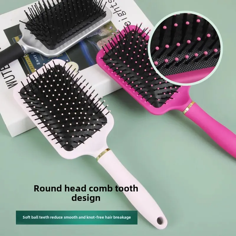 Thickened Material Airbag Comb Popular Hairdressing Comb Head Massage Large Board Comb Smooth Hair Curling Comb Anti-Knot