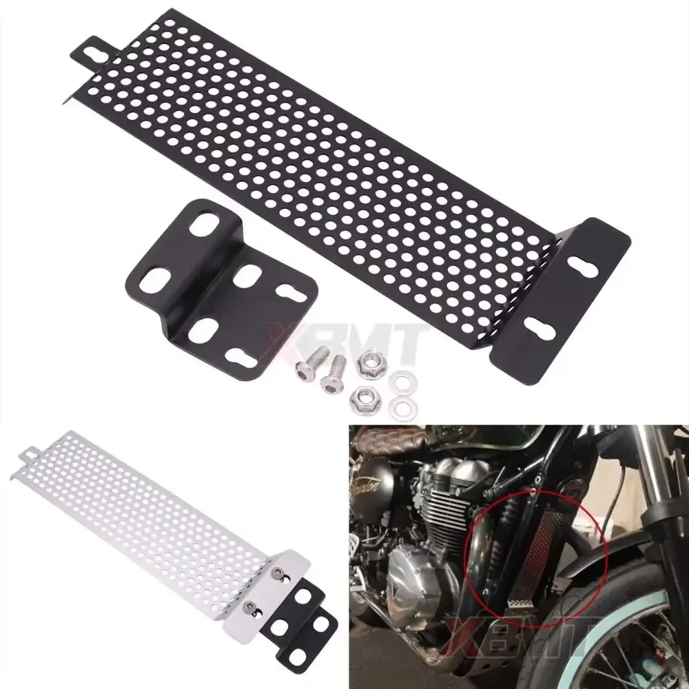 

Motorcycle Engine Guard Oil Cooler Cover Cap Net For Triumph Bonneville T100 SE Thruxton 900 Scrambler Steve Mcqueen