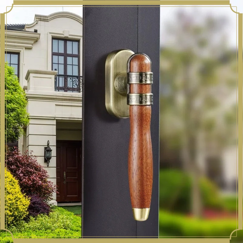 Solid Wood Handles Wooden Handles Door and Window Hardware Accessories Light Luxury Solid Wood Window Handles