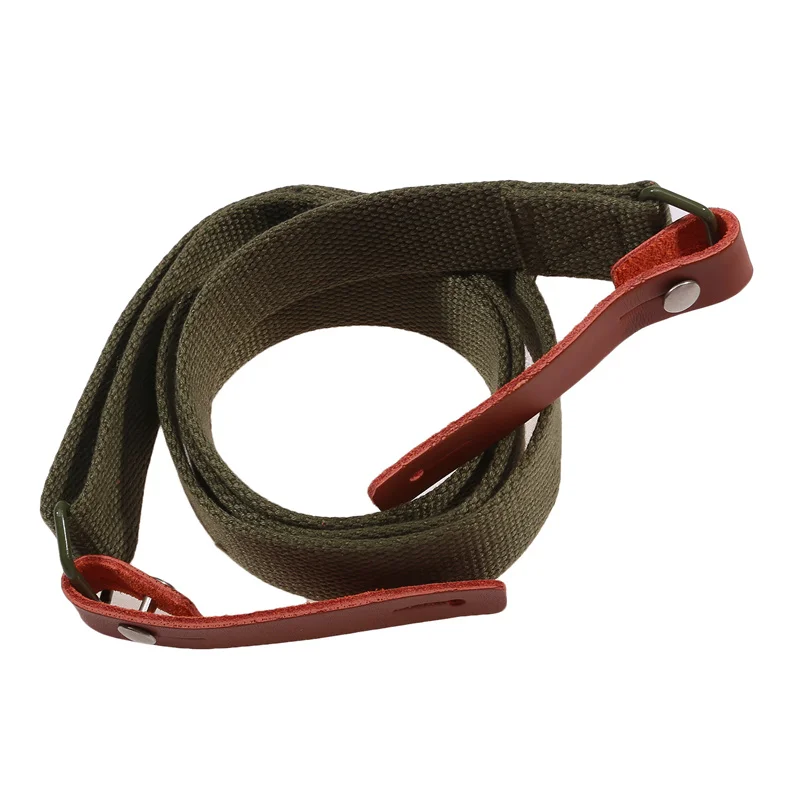 2024 Original Sling Airsoft Hunting Shooting Adjustable Leather Two Point AK Rifle Strap Survival Belt