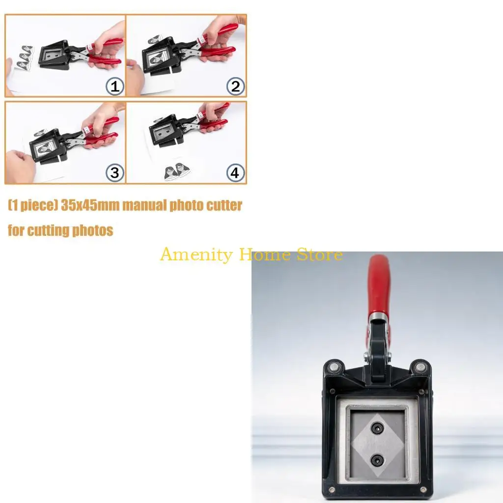 F26C Ergonomic Manual Metal Photo Cutter Tool For Accurate 35x45mm Picture Cutting