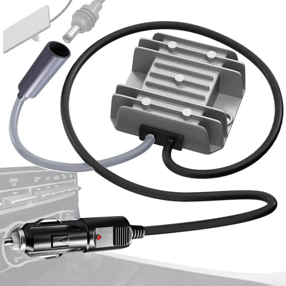 

Мини-адаптер 12В, повышающий преобразователь постоянного тока, автомобильный инвертор с разъемом прикуривателя, кабель питания 12В для автомобиля L1Z4