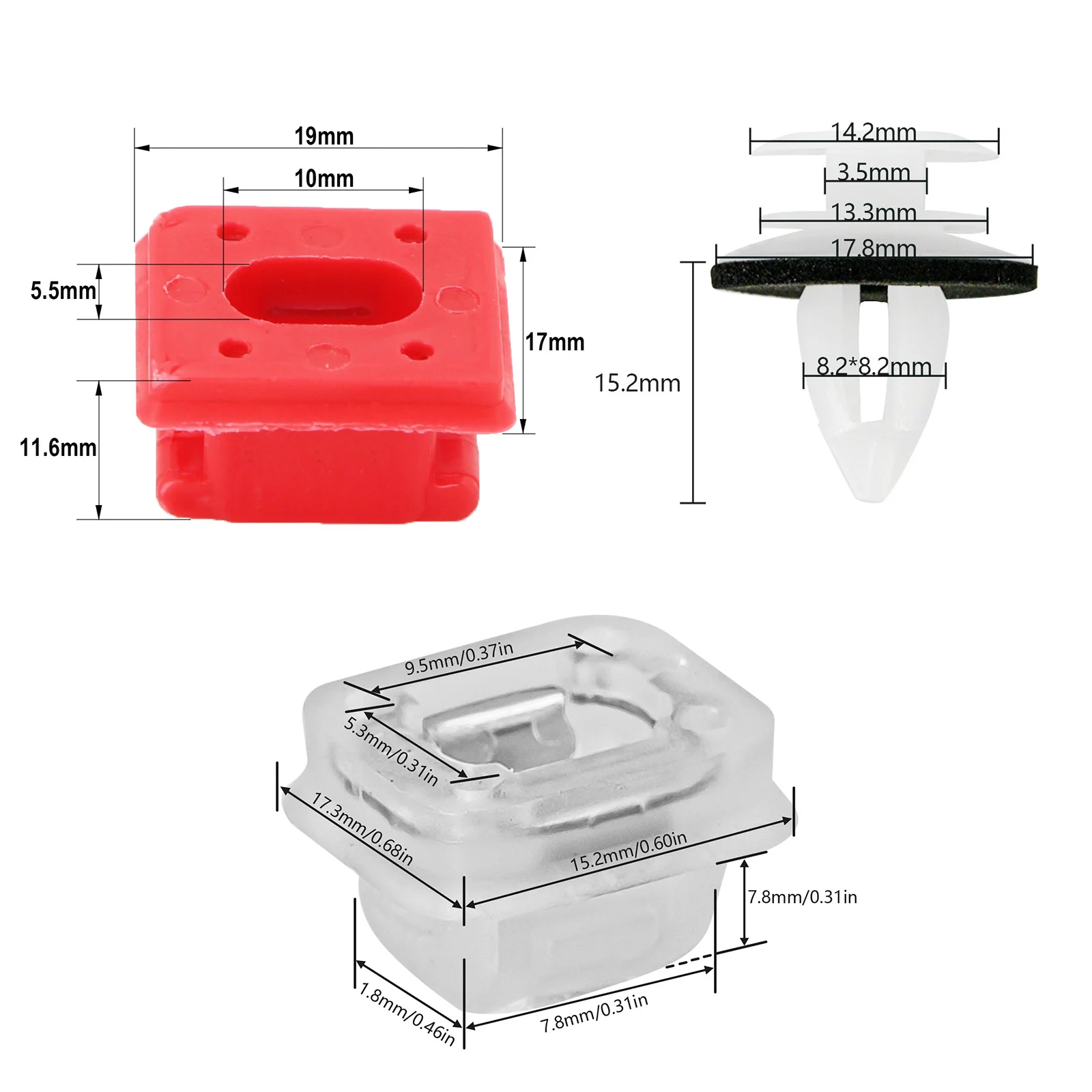 Auto Tür Innen Dashboard-Dash Trim Moulding Clips Für BMW 3 Serie E46 E90 E91 E92 E93 X3 X5 E53 auto Retainer Ösen