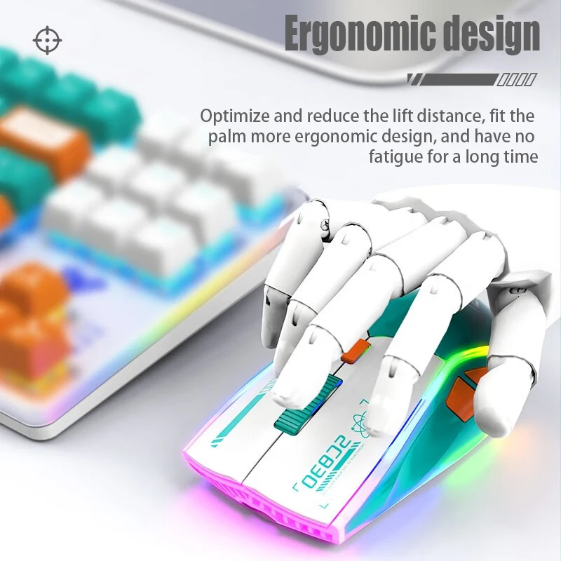 Sc830 Wireless Bluetooth The Third Mock Examination Game Mouse Charging Light-emitting Mechanical E-sports Desktop Notebook