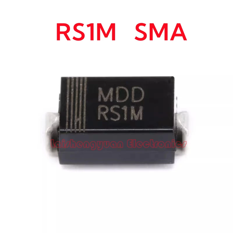 100pcs original original mdd rs1m sma (DO-214AC) 1a/1000v fr107 smt Hochspannungs-Schnell wiederherstellung diode, brandneuer Chip