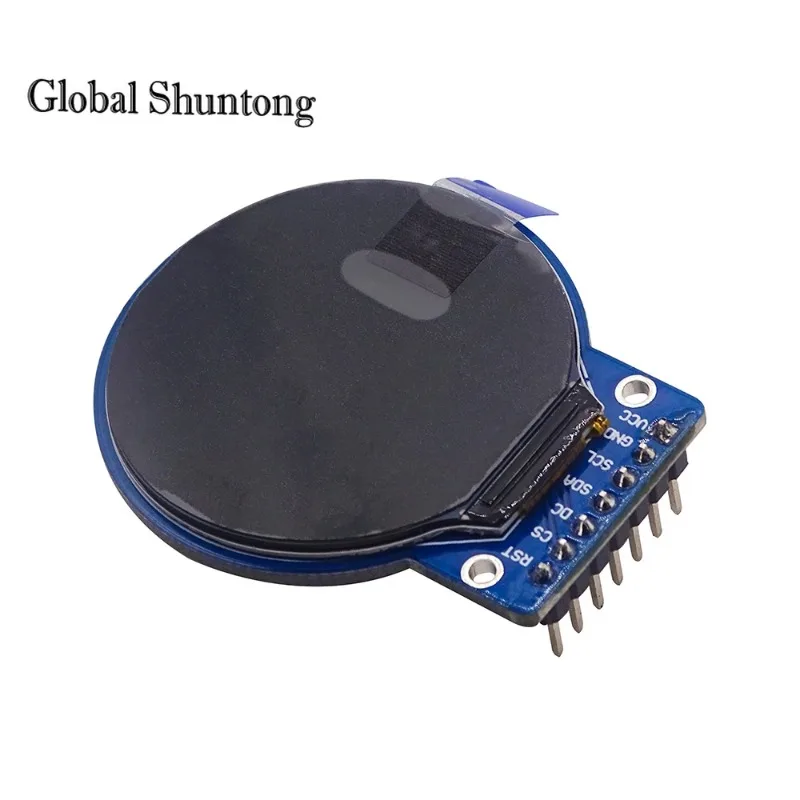 Round Screen Display Adaptador PCB Board, IPS, 1.28 Polegada, 8PIN, SPI, TFT, módulo LCD, placa de cor, GC9A01 Drive, IC 240(RGB)* 240, sem painel de toque