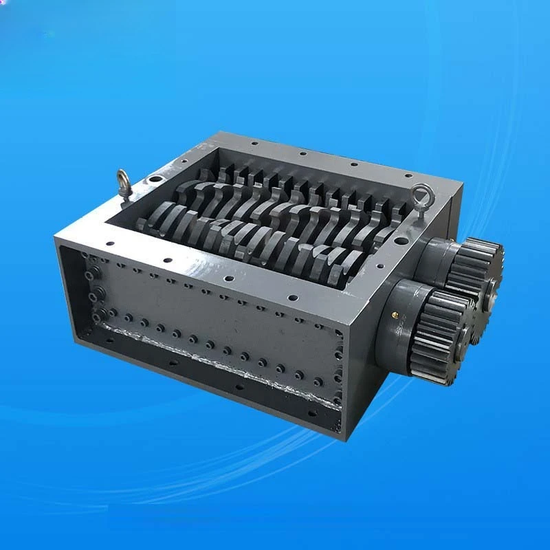 

Double shaft small plastic wood shredder fabric old clothes shredder waste lithium battery metal shredder box