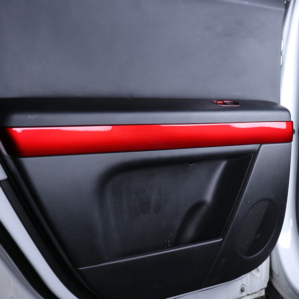 

Red Inner Door Panel Decorative Strip Door Armrest Side Panel Trim Cover Interior Accessories For Hyundai Ioniq 5 LHD