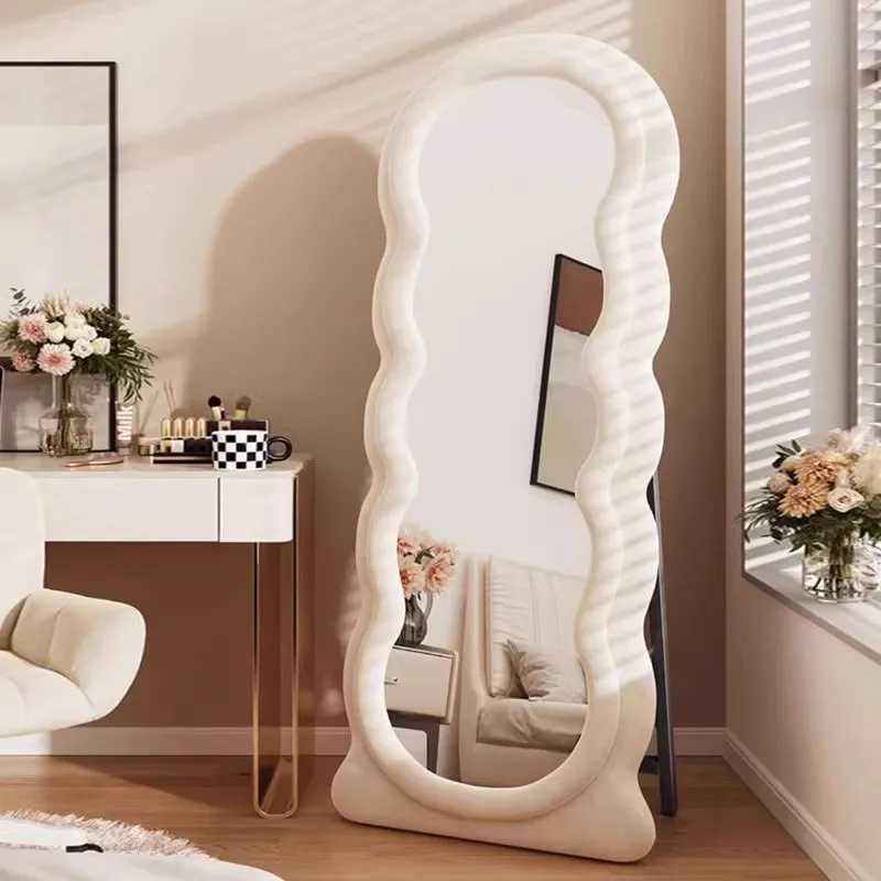 YFY French full-length  removable home bedroom fitting mirror special-shaped full-length photo  sense Internet celebrity floor view 3