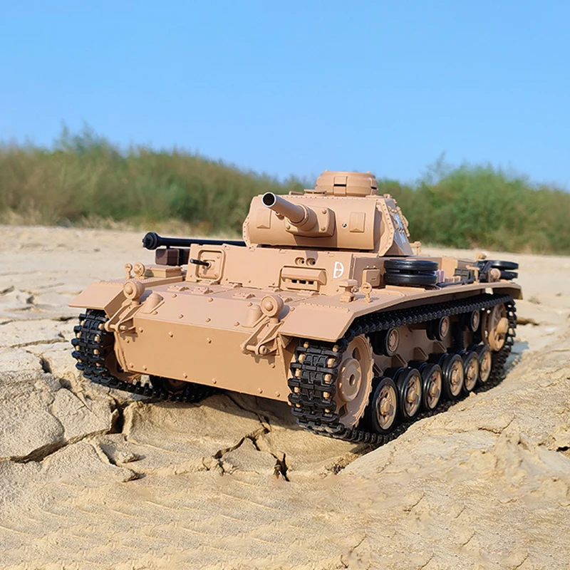 Kubin Kehenglong 3849-1 1:16 Deutscher Panzer III H-Typ-Panzer Simulation Fernbedienung Elektrischer multifunktionaler Wettbewerbspanzer