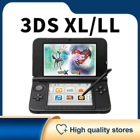 Consola de juegos portátil Original 3DS XL / 3DS LL, con pantalla táctil de 4,7 pulgadas, imagen 3D de ojo desnudo, juegos clásicos 3DS, azul