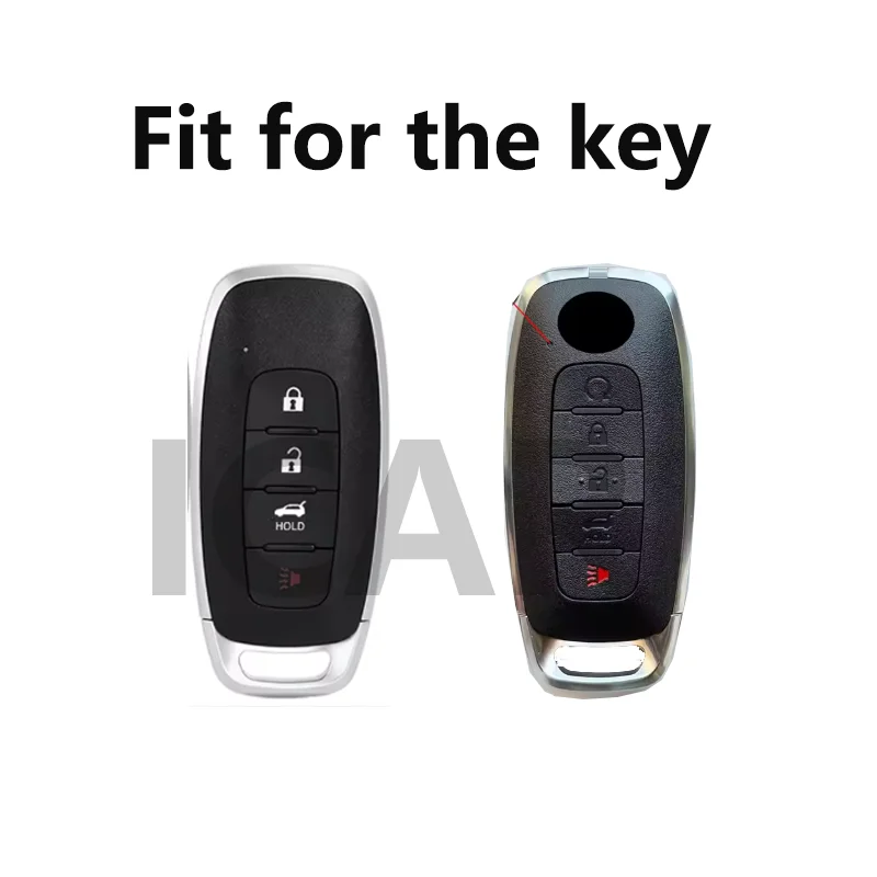 Metallic Gray TPU for Nissan Rogue Kicks Ariya Versa Pathfinder Ignis X-Trial 2022 2023 4 5 Button Remote Car Key Case Cover Fob